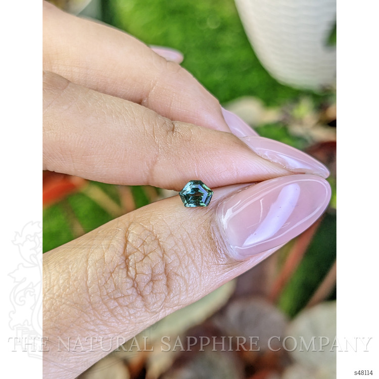 0.56 Ct. Bluish Green Sapphire from Madagascar