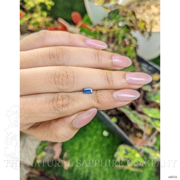 0.47 Ct. Greenish Blue Sapphire from Madagascar