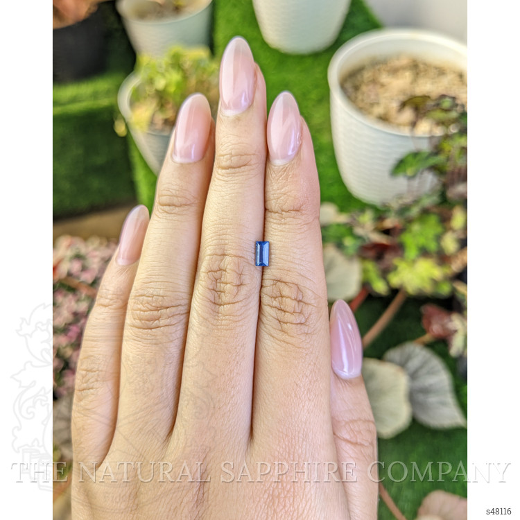 0.47 Ct. Greenish Blue Sapphire from Madagascar
