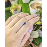 1.02 Ct. Greenish Blue Sapphire from Ceylon (Sri Lanka) Life Style