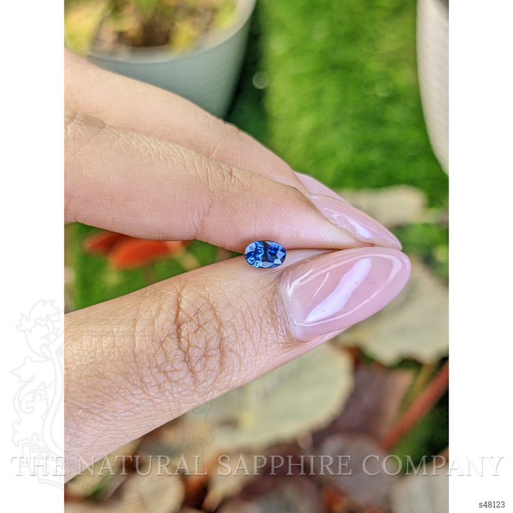 0.61 Ct. Blue Sapphire from Ceylon (Sri Lanka)
