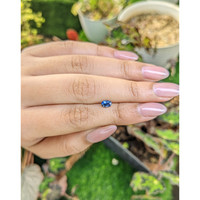 0.61 Ct. Blue Sapphire from Ceylon (Sri Lanka) Life Style