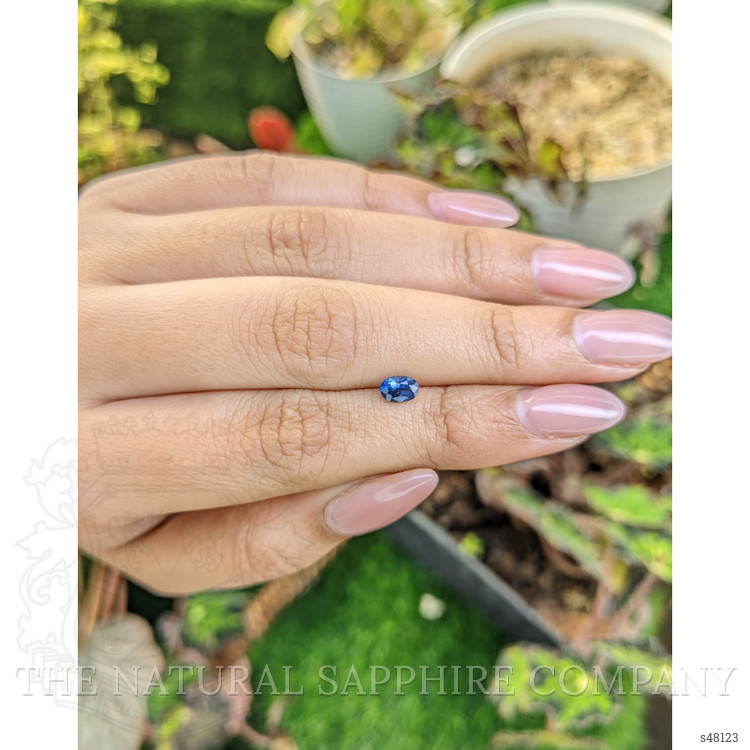 0.61 Ct. Blue Sapphire from Ceylon (Sri Lanka)