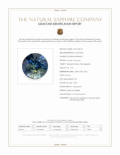 0.65 Ct. Bi Color / Parti Sapphire from Ceylon (Sri Lanka) Scan Report