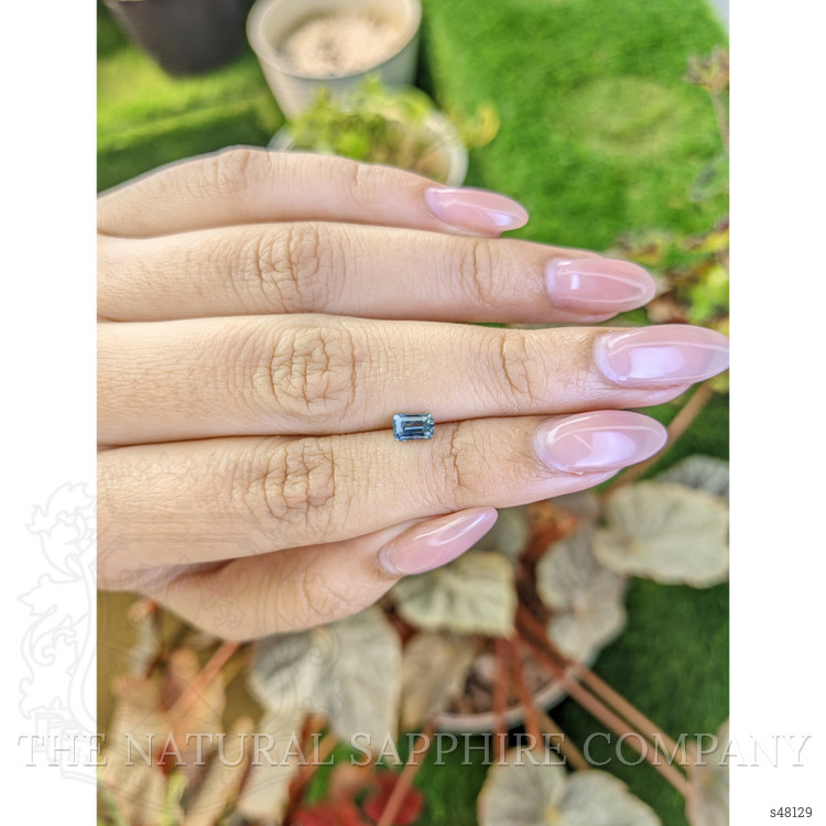 0.62 Ct. Greenish Blue Sapphire from Madagascar