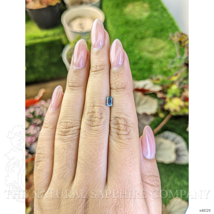 0.62 Ct. Greenish Blue Sapphire from Madagascar
