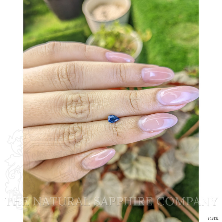 0.54 Ct. Greenish Blue Sapphire from Ceylon (Sri Lanka)