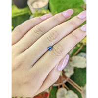 0.54 Ct. Greenish Blue Sapphire from Ceylon (Sri Lanka) Life Style