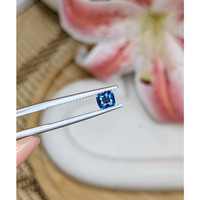 0.57 Ct. Greenish Blue Sapphire from Madagascar Life Style