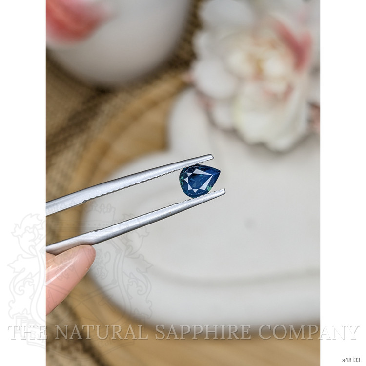 0.68 Ct. Greenish Blue Sapphire from Madagascar