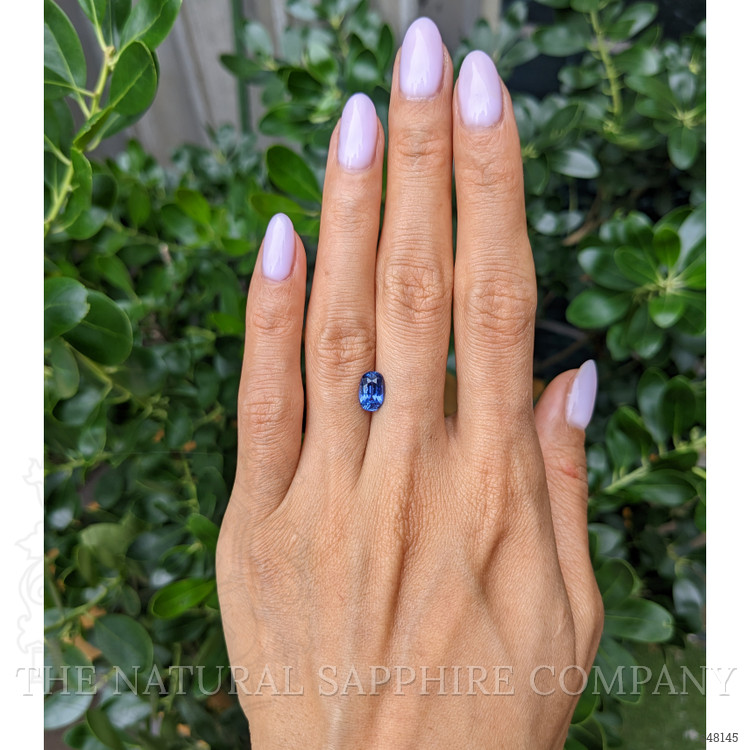 1.85 Ct. Blue Sapphire from Ceylon (Sri Lanka)