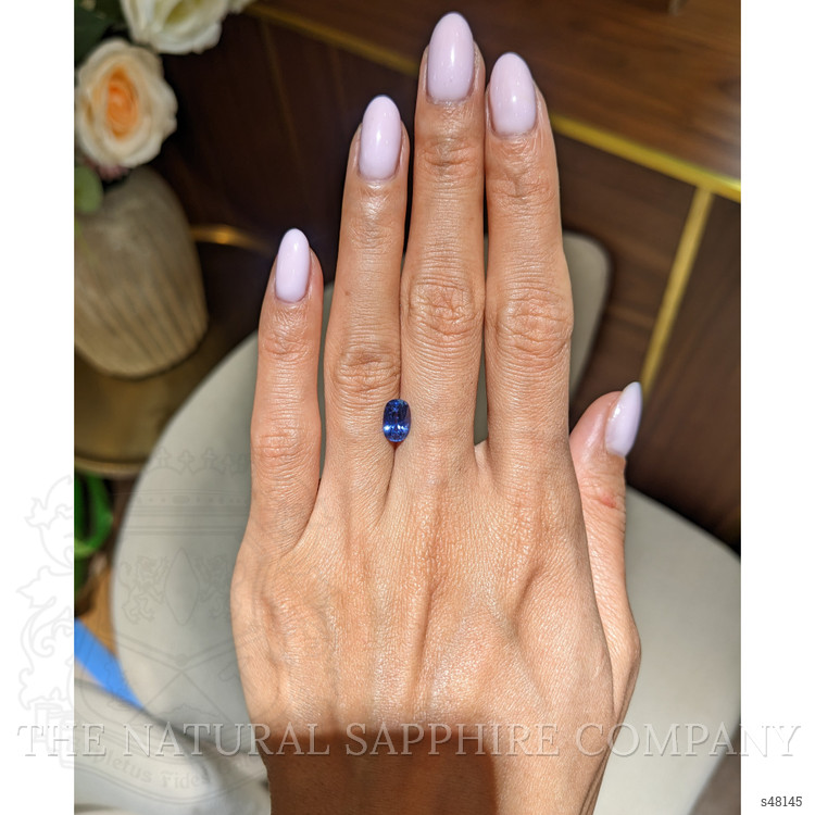 1.85 Ct. Blue Sapphire from Ceylon (Sri Lanka)