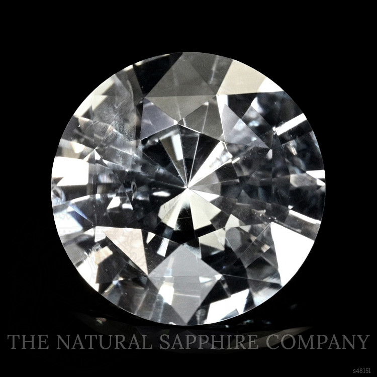 2.56 Ct. White Sapphire from Ceylon (Sri Lanka)