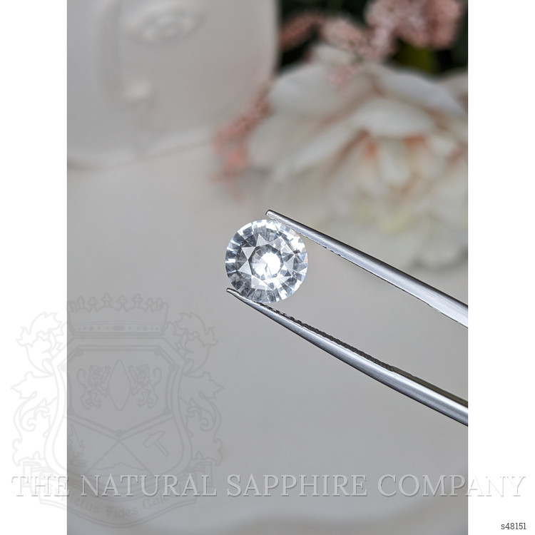 2.56 Ct. White Sapphire from Ceylon (Sri Lanka)