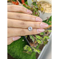 2.56 Ct. White Sapphire from Ceylon (Sri Lanka) Life Style