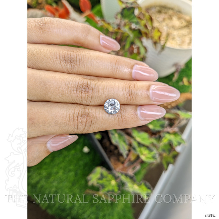 2.56 Ct. White Sapphire from Ceylon (Sri Lanka)