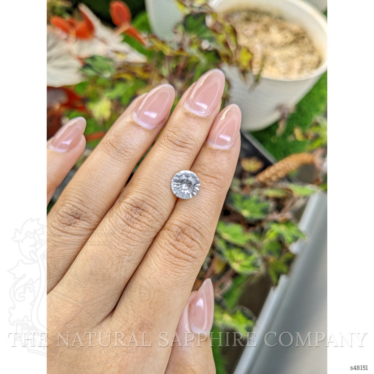 2.56 Ct. White Sapphire from Ceylon (Sri Lanka)