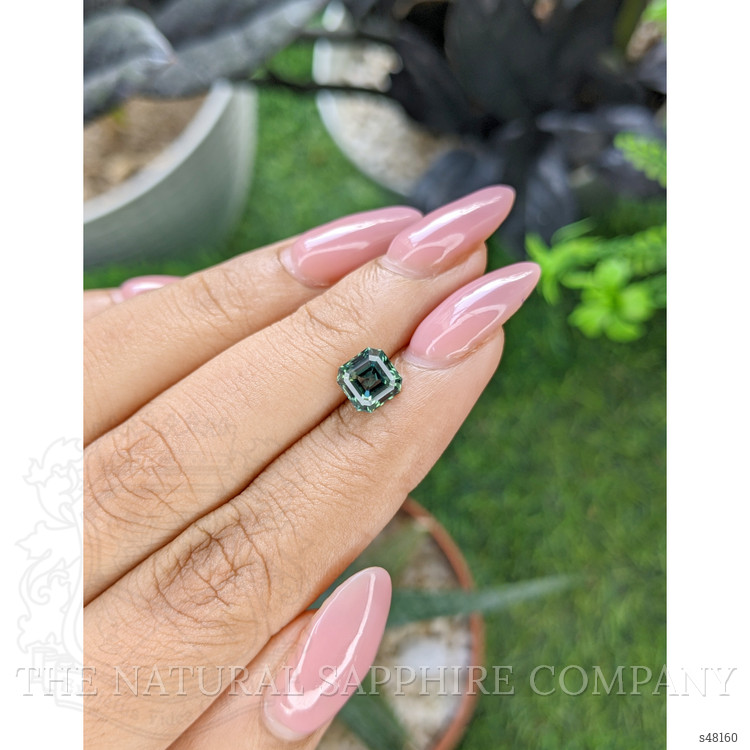 1.63 Ct. Bluish Green Sapphire from Madagascar