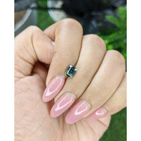 1.01 Ct. Bluish Green Sapphire from Madagascar Life Style