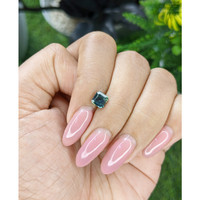 1.09 Ct. Bluish Green Sapphire from Madagascar Life Style