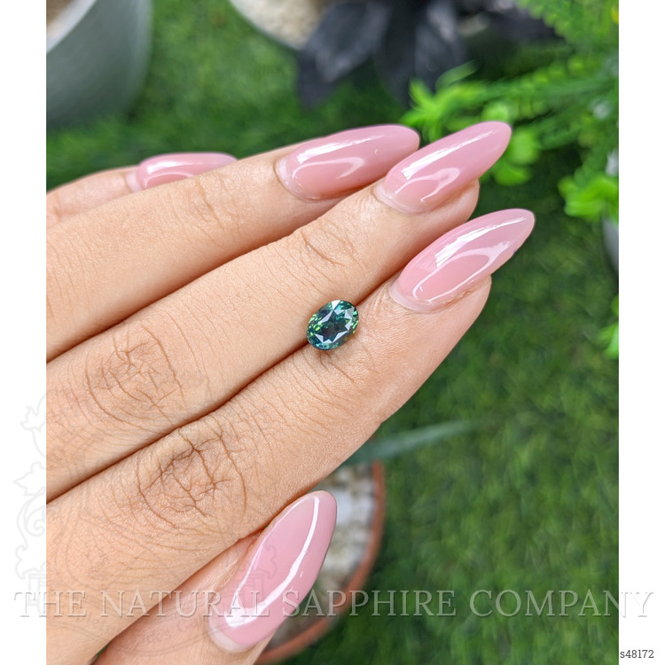 1.27 Ct. Bluish Green Sapphire from Madagascar