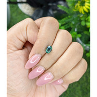 1.27 Ct. Bluish Green Sapphire from Madagascar Life Style