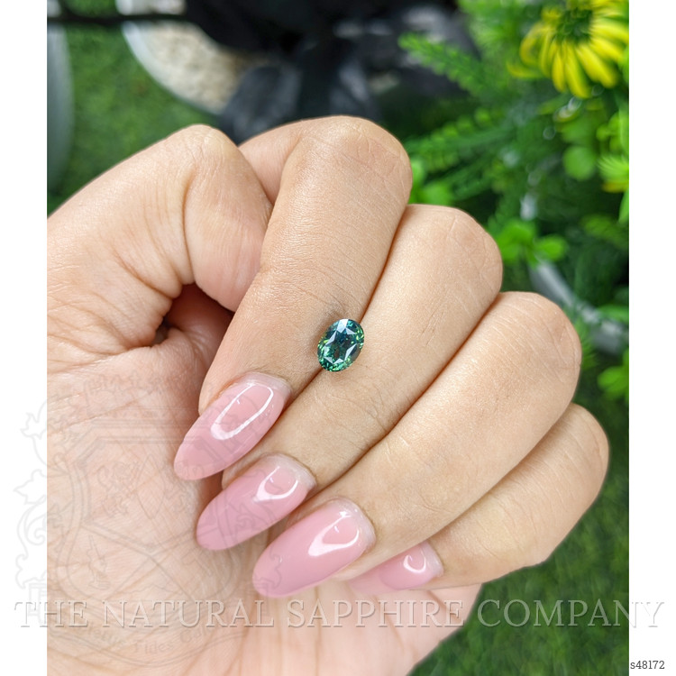 1.27 Ct. Bluish Green Sapphire from Madagascar