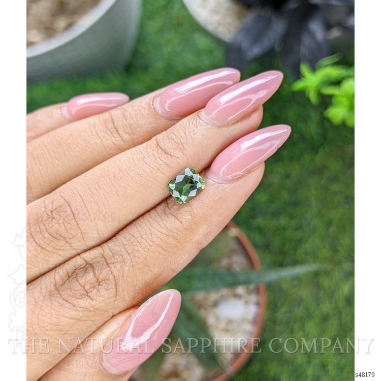 1.24 Ct. Bluish Green Sapphire from Madagascar