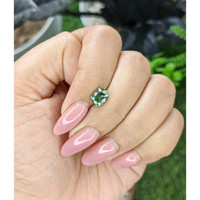 1.24 Ct. Bluish Green Sapphire from Madagascar Life Style