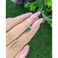 1.19 Ct. Bluish Green Sapphire from Madagascar Life Style