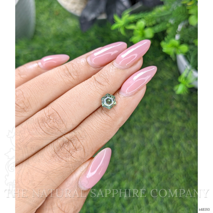 1.39 Ct. Bluish Green Sapphire from Madagascar