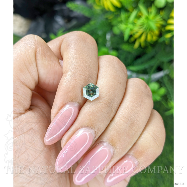 1.39 Ct. Bluish Green Sapphire from Madagascar