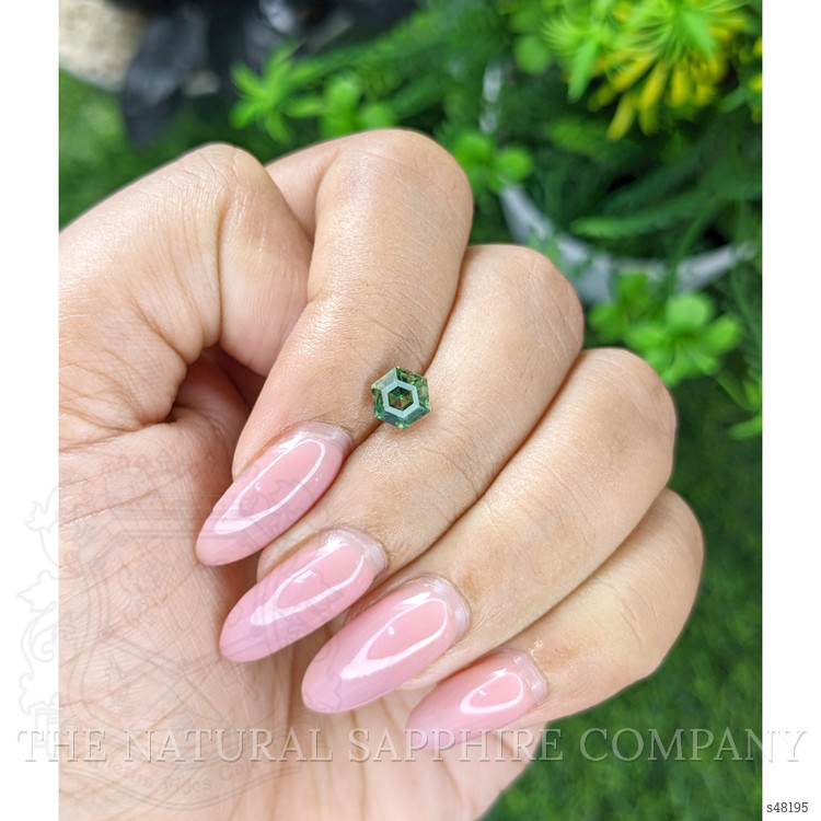 1.00 Ct. Bluish Green Sapphire from Madagascar