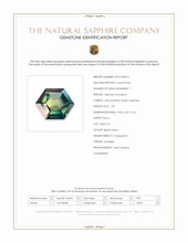 1.05 Ct. Bluish Green Sapphire from Australia Scan Report
