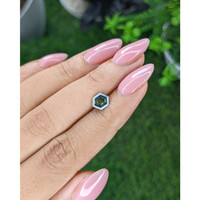 1.05 Ct. Bluish Green Sapphire from Australia Life Style