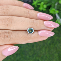 1.05 Ct. Bluish Green Sapphire from Australia Life Style