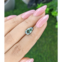 2.00 Ct. Bluish Green Sapphire from Madagascar Life Style