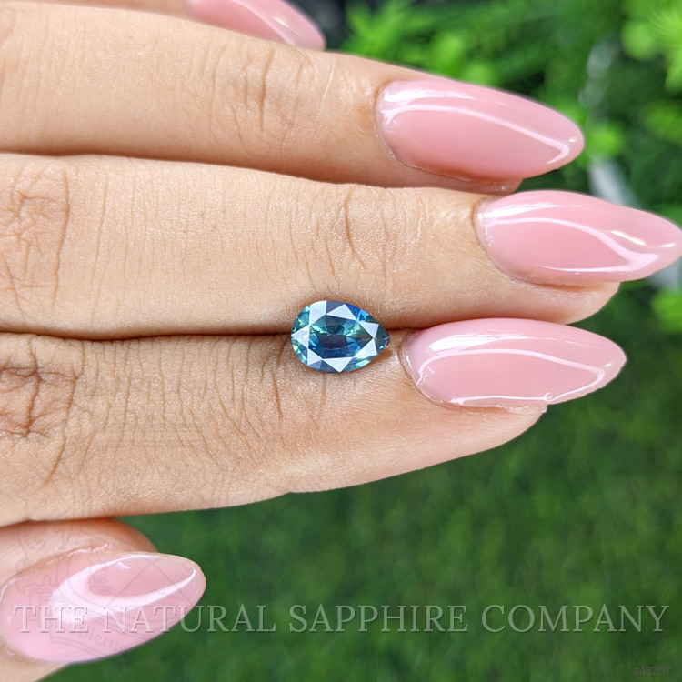 1.22 Ct. Greenish Blue Sapphire from Madagascar
