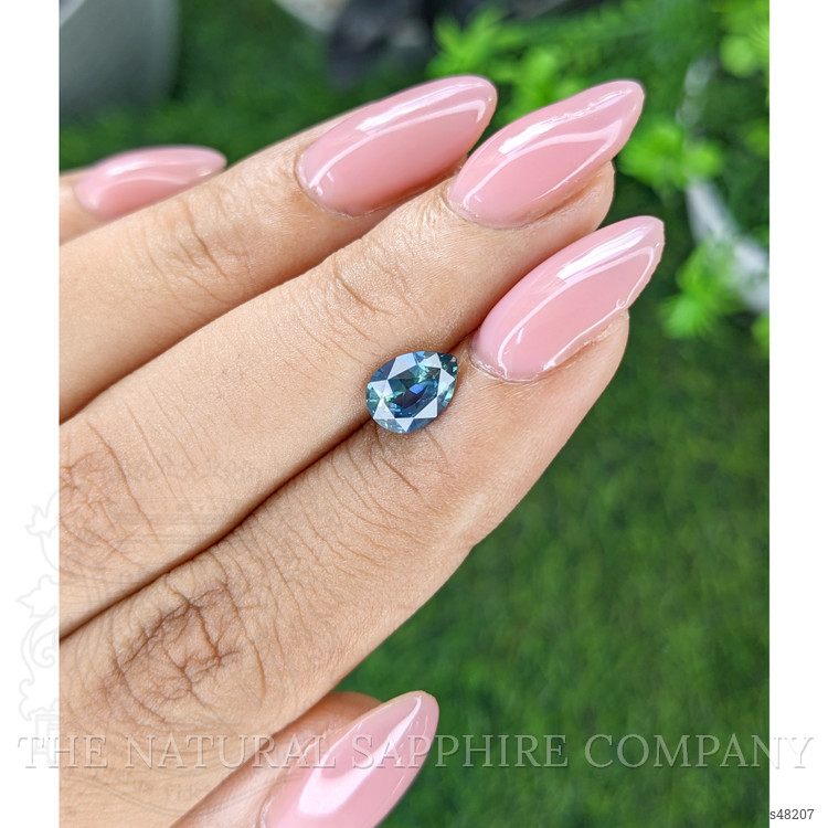 1.22 Ct. Greenish Blue Sapphire from Madagascar
