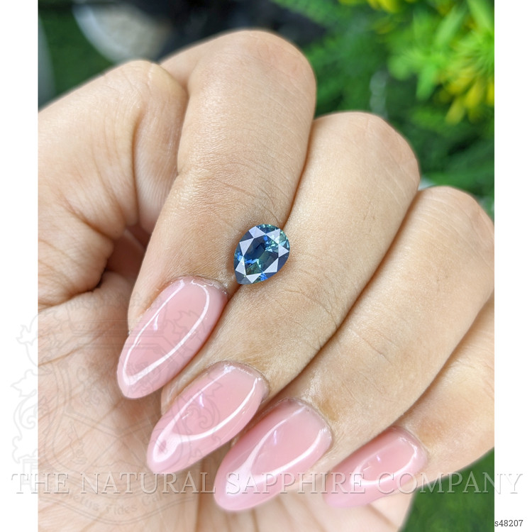1.22 Ct. Greenish Blue Sapphire from Madagascar