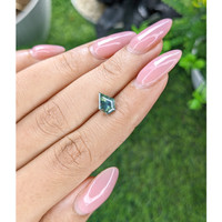1.51 Ct. Bluish Green Sapphire from Madagascar Life Style