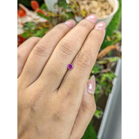 0.28 Ct. Purplish Pink Sapphire from Ceylon (Sri Lanka) Life Style