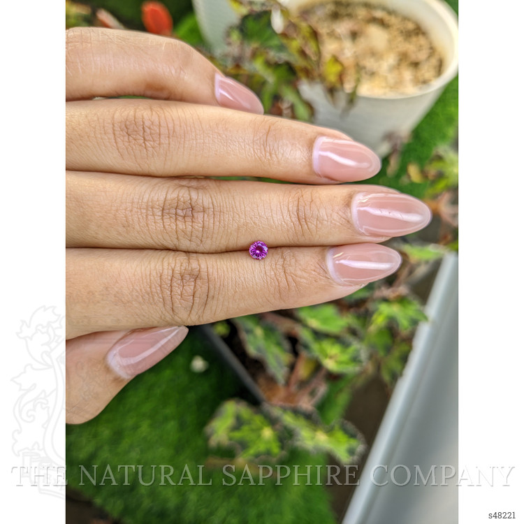 0.28 Ct. Purplish Pink Sapphire from Ceylon (Sri Lanka)
