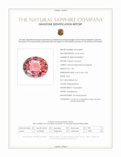 1.06 Ct. Padparadscha Sapphire from Madagascar Scan Report