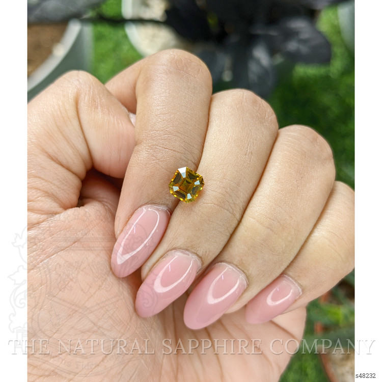 1.75 Ct. Greenish Yellow Sapphire from Madagascar