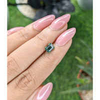 1.18 Ct. Bluish Green Sapphire from Madagascar Life Style
