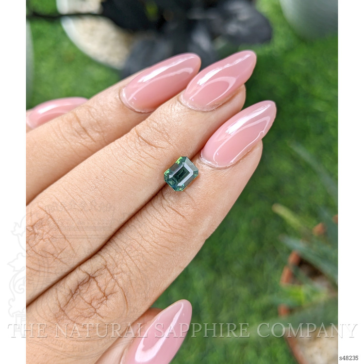 1.18 Ct. Bluish Green Sapphire from Madagascar