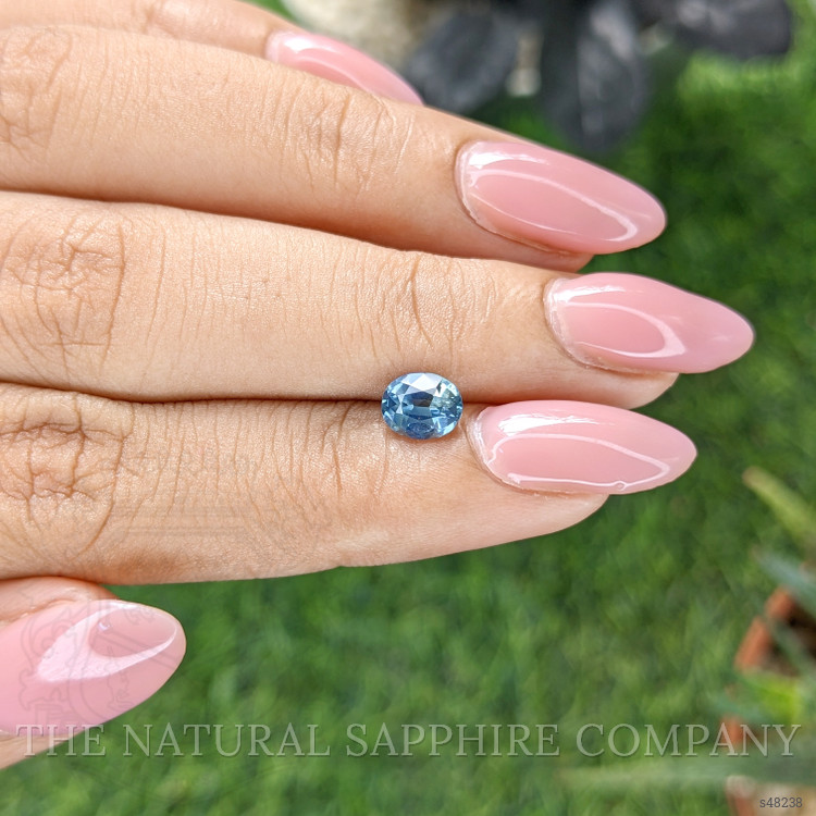 1.00 Ct. Greenish Blue Sapphire from Madagascar