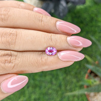 1.15 Ct. Purplish Pink Sapphire from Madagascar Life Style
