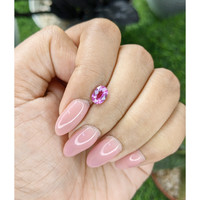 1.15 Ct. Purplish Pink Sapphire from Madagascar Life Style